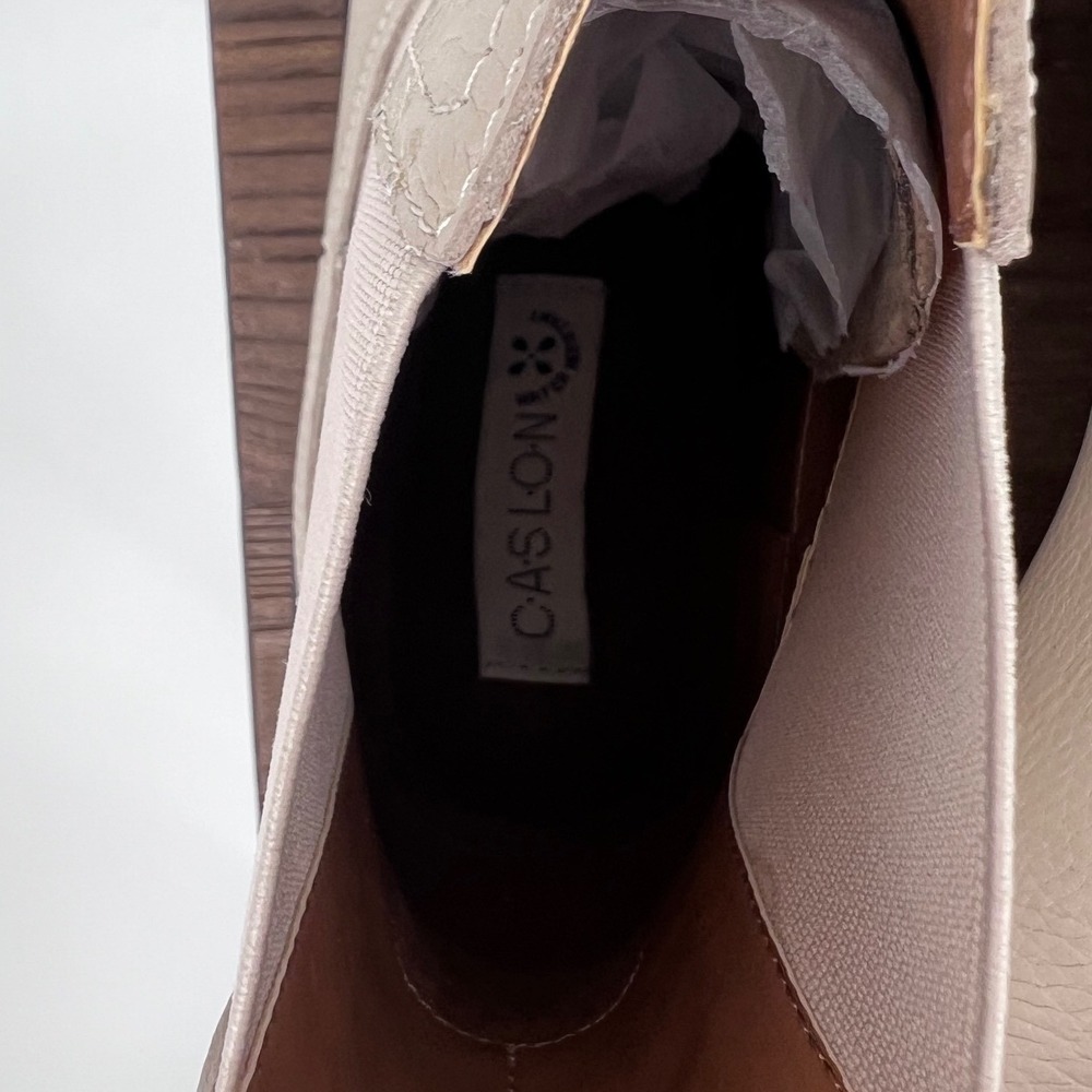 Nordstrom Caslon Miller Water Resistant Leather Chelsea Lug Sole Boots Ankle 8.5 - Picture 6 of 7